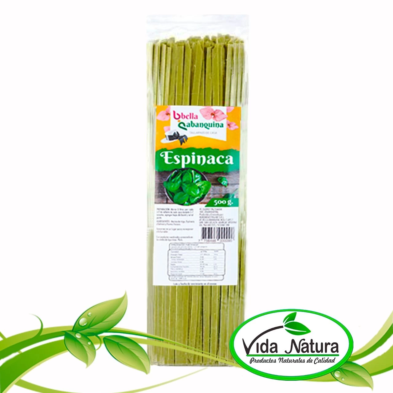 FIDEO ESPINACA GRUESO