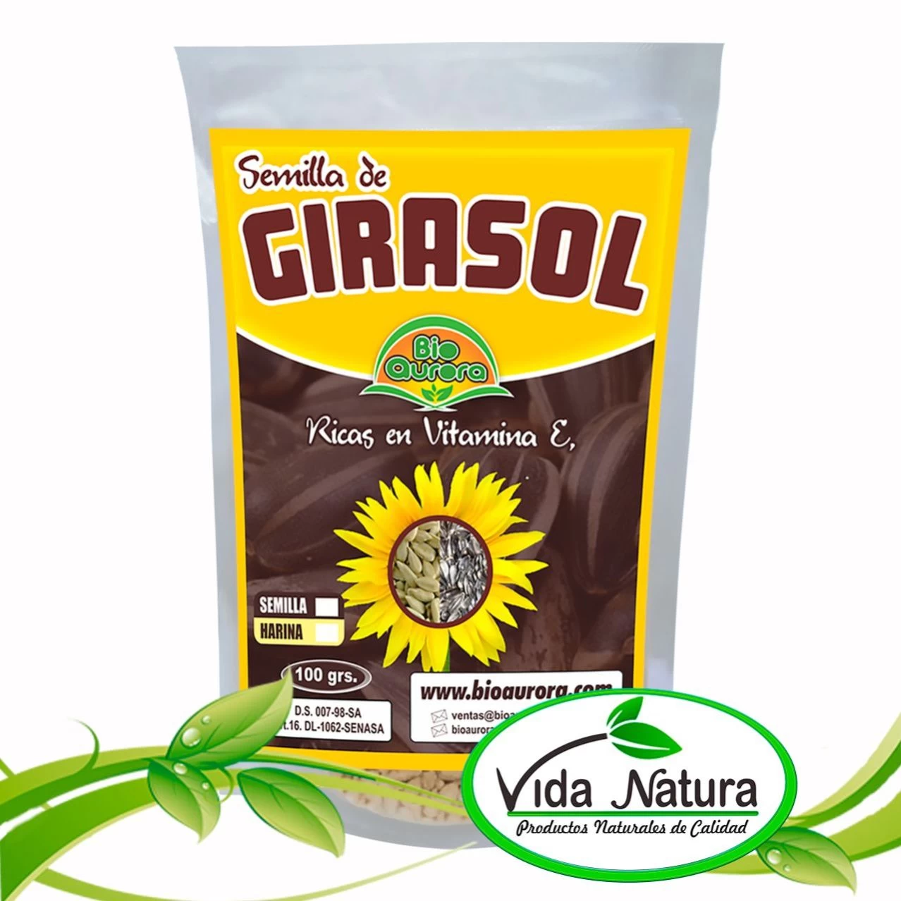 GIRASOL SEMILLA SIN CASCARA 100 g