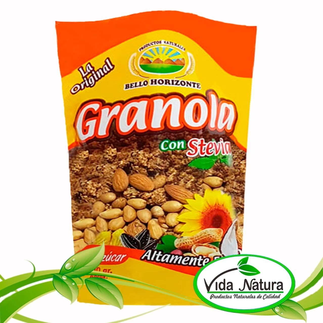 GRANOLA CON STEVIA 500g
