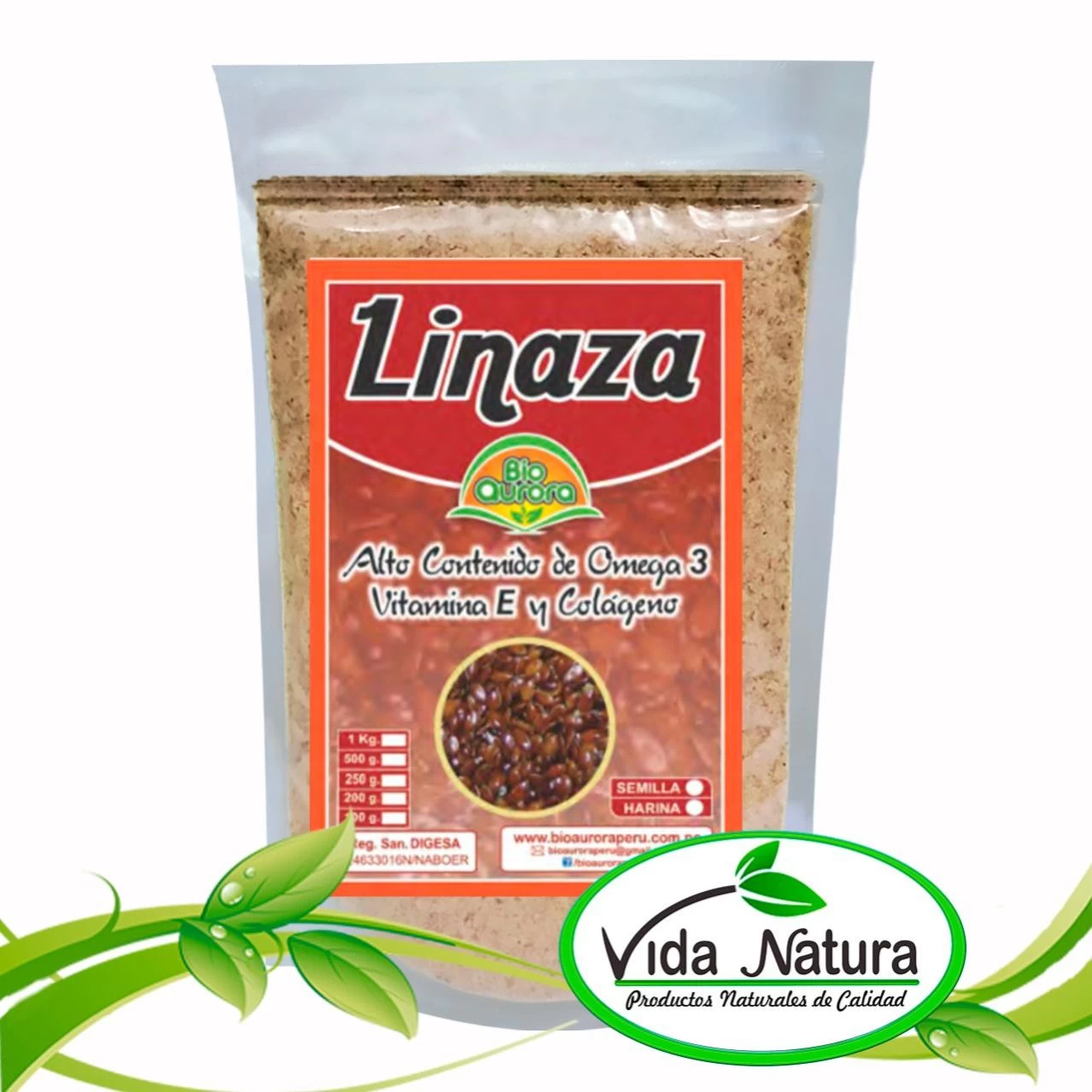 LINAZA POLVO 200 g