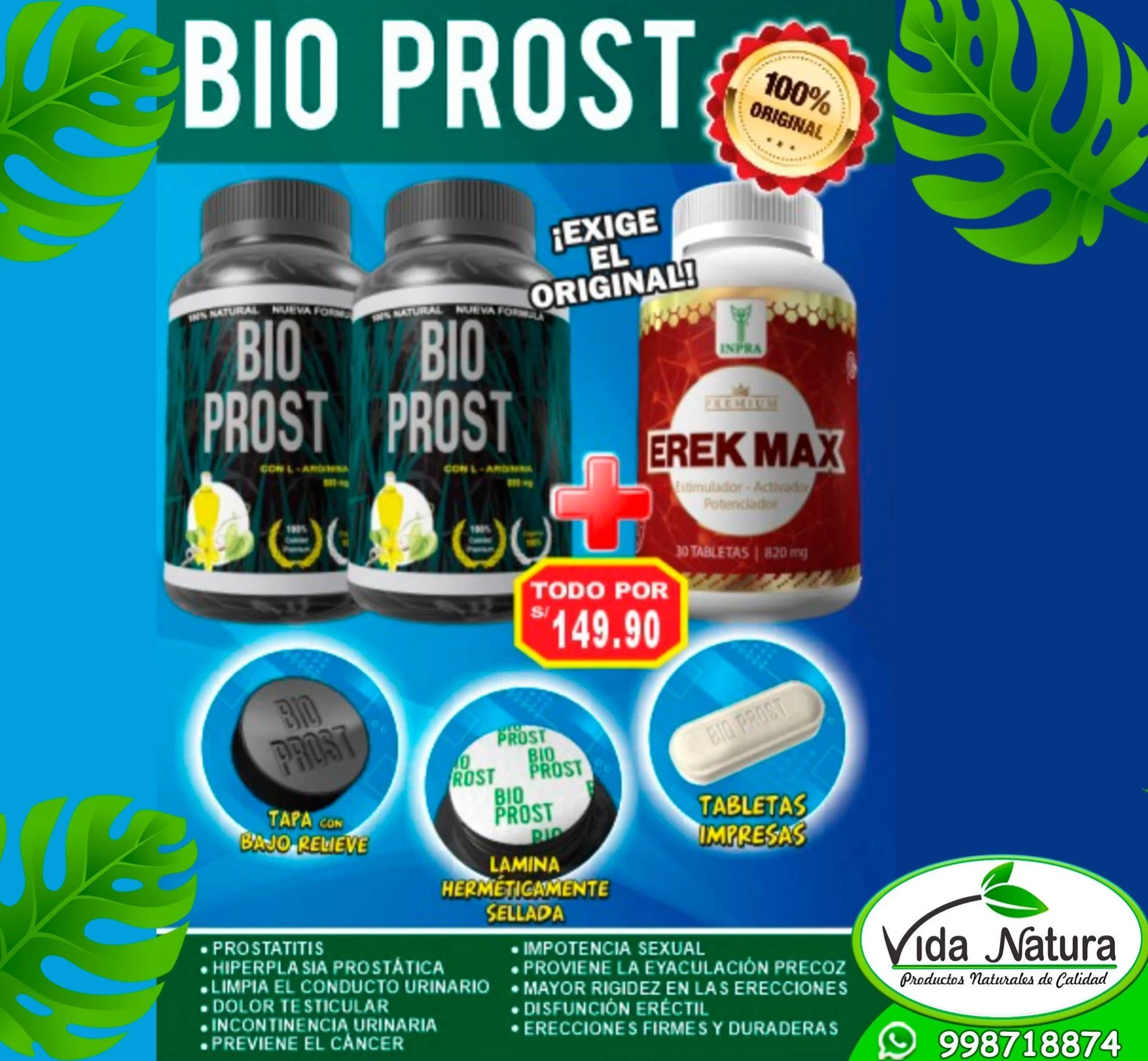 KIT VARONIL BIO PROST + ERK MAX
