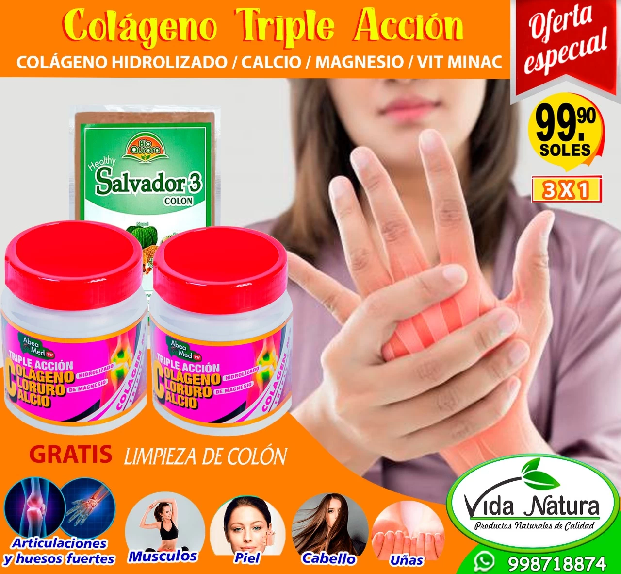 KIT COLAGENO TRIPLE ACCIÓN