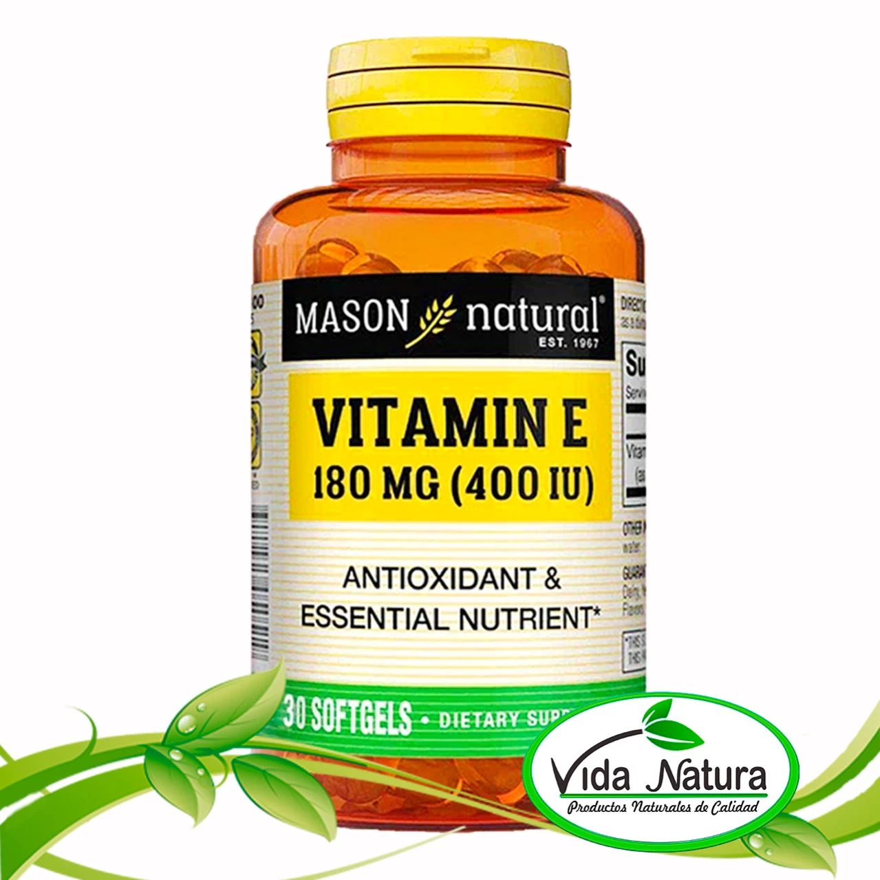 VITAMINA E FRASCO 30CAPS. BLANDAS /180 IU (400 IU)