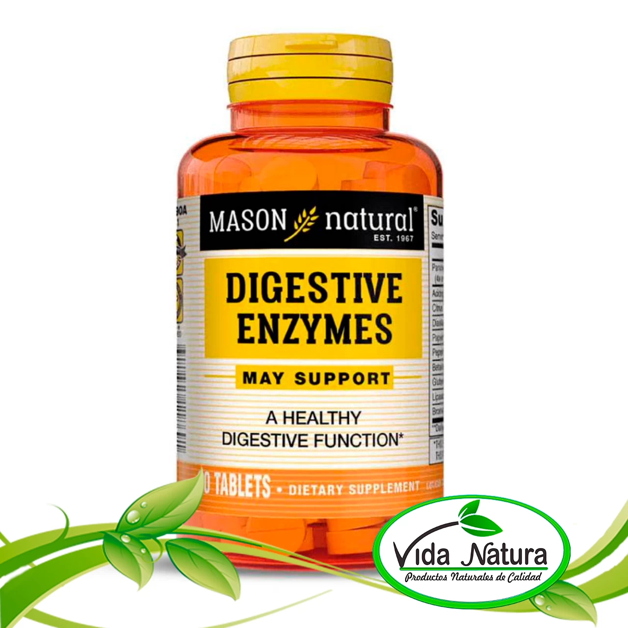 ENZYMAS DIGESTIVAS FRASCO 90CAP