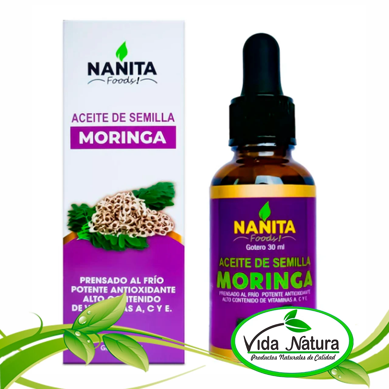 ACEITE DE MORINGA EXTRAVIRGEN GOTERO 30ml